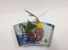 Horse mackerel sashimi