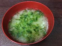 Sea lettuce miso soup