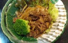 Simmered beef tendon