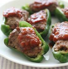 Stuffed green peppers