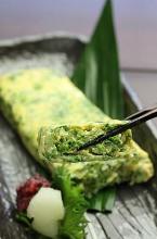 Laver seaweed Japanese omelet