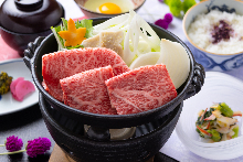 Sukiyaki meal set -Matsusaka beef-