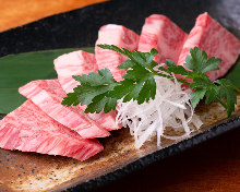 Wagyu beef rib-maki