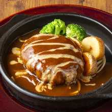 Stewed hamburg steak