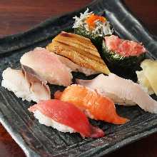Assorted nigiri sushi