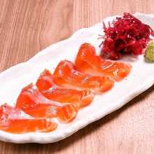 Salmon sashimi