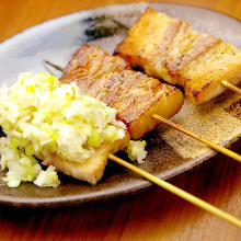 Pork rib skewer