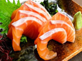 Salmon sashimi