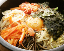 Stone grilled bibimbap