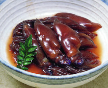 Firefly squid pickled in soy sauce