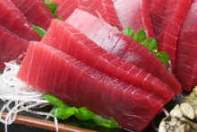 Assorted tuna sashimi