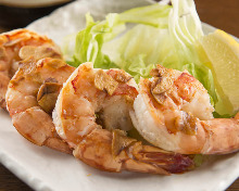 Shrimp teppan-yaki