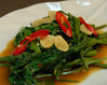 Stir-fried water spinach