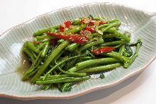 Stir-fried water spinach