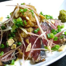 Seared skipjack tuna