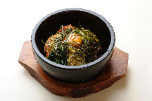 Stone grilled bibimbap