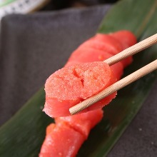 Marinated cod roe