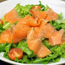 Carpaccio prepared with fresh fish of the day