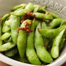 Garlic green soybeans