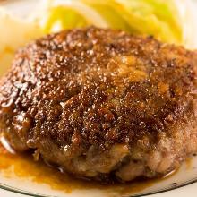 Wagyu beef hamburger steak