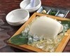 Handmade scooped soft tofu