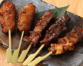 Grilled beef skewer