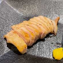 Charcoal grilled pork blade shoulder