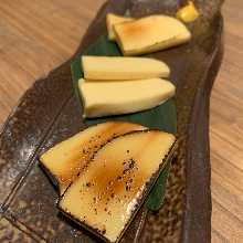 Cream cheese marinated in miso and soy sauce