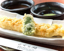 Conger eel tempura