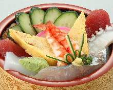 Chirashi sushi