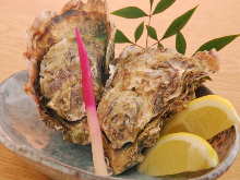 Unsalted grilled oyster