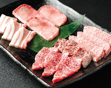 Assorted yakiniku, 5 kinds