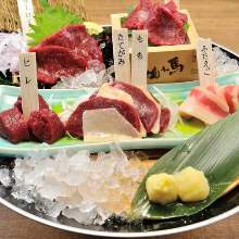 Assorted edible horse meat, 5 kinds