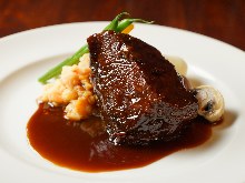 Beef cheek steak