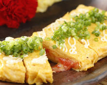 Omelet of spicy cod roe