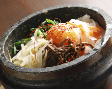 Stone grilled bibimbap