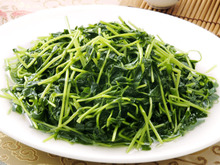 Stir-fried Chinese cabbage and garlic with salt