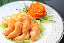 Stir-fried shrimp with mayonnaise