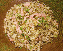 Fried rice with leaf mustard