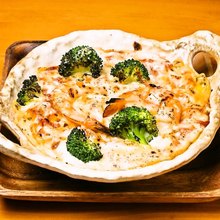 Seafood gratin