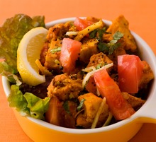 Fried chicken with herbs and spices