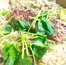 Sea bream Kamameshi (pot rice)