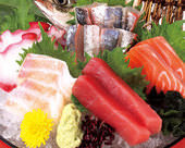 Assorted sashimi