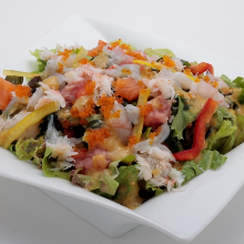 Harvest Salad -From the Sea- with Our Special Grated Vegetable Dressing