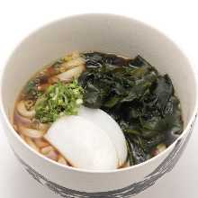 Sushi Restaurant's Udon Noodles with Wakame Seaweed