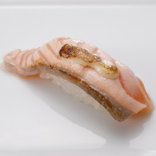 Seared fatty salmon