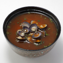Seafood red miso soup