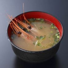 Shrimp miso soup