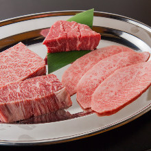Assorted rare cuts of beef