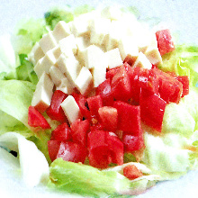 Tomato and tofu salad